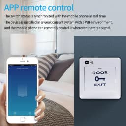 Support Tuya App WIFI Exit Switch Surface Mounted Intelligent Life Access Control System Control 4-Wire Switch