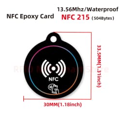 NFC Dripping Card 13.56Mhz Smart Card 504Bytes Nt/ag 215 Tag Card Smart Business Card For All NFC Enabled Phone