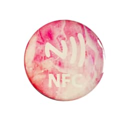 Laser Background Anti Metal NFC Ntag216 Epoxy Label Sticker RFID Tag for All NFC Enabled Phones