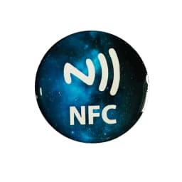 Laser Background Anti Metal NFC Ntag216 Epoxy Label Sticker RFID Tag for All NFC Enabled Phones