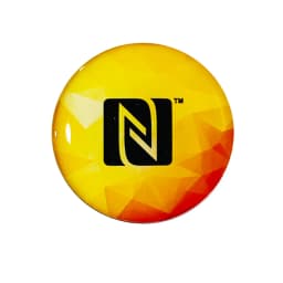 Laser Background Anti Metal NFC Ntag216 Epoxy Label Sticker RFID Tag for All NFC Enabled Phones