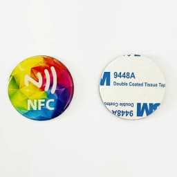 Laser Background Anti Metal NFC Ntag216 Epoxy Label Sticker RFID Tag for All NFC Enabled Phones