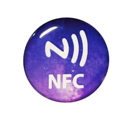Laser Background Anti Metal NFC Ntag216 Epoxy Label Sticker RFID Tag for All NFC Enabled Phones