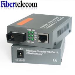 Gigabit Fiber Optical Media Converter HTB-GS-03 1000Mbps Single Fiber SC Port External Power Supply Optical Fiber Transmitter