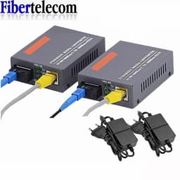 Gigabit Fiber Optical Media Converter HTB-GS-03 1000Mbps Single Fiber SC Port External Power Supply Optical Fiber Transmitter