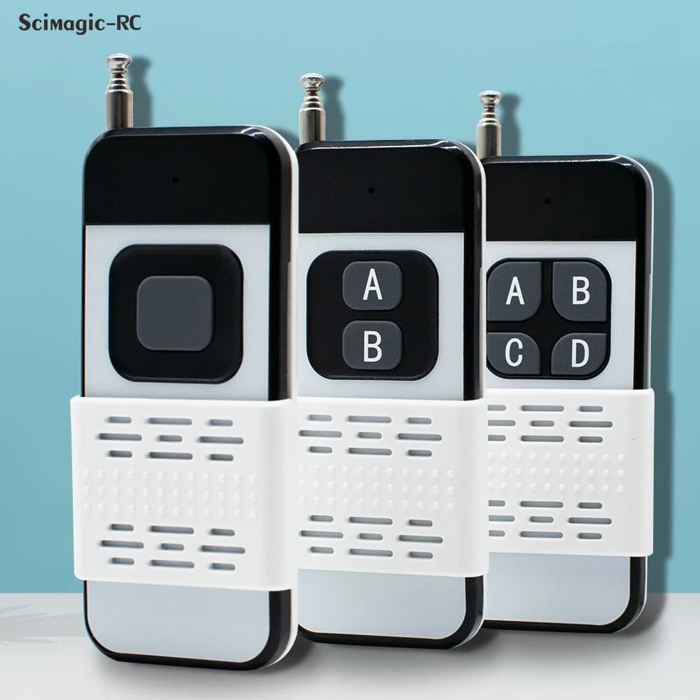 1527 Learning Code Remote Control 433Mhz Wireless RF Module 1/2/4CH Long Range 50-100m For Lamps Lights Gate Door