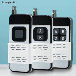 1527 Learning Code Remote Control 433Mhz Wireless RF Module 1/2/4CH Long Range 50-100m For Lamps Lights Gate Door