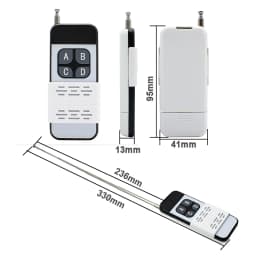 1527 Learning Code Remote Control 433Mhz Wireless RF Module 1/2/4CH Long Range 50-100m For Lamps Lights Gate Door