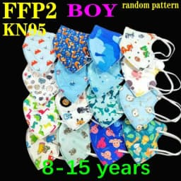 KN95 Kid Mask 3-8 8-15 Years Old 5 Layers Cartoons FFP2 Masque Boys Girls Children Mascarillas CE Face Mask FPP2 Protective