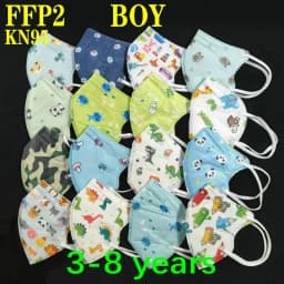 KN95 Kid Mask 3-8 8-15 Years Old 5 Layers Cartoons FFP2 Masque Boys Girls Children Mascarillas CE Face Mask FPP2 Protective