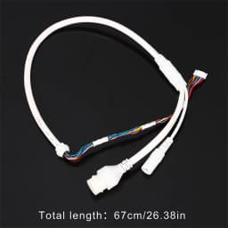 1pc Ethernet Lan Cable PoE RJ45 Network Cable 10 Pin 10 Core For Hikvision Network Ip Camera