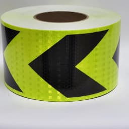 4Inch Arrow Reflective Tapes Conspicuity Waterproof Safety Caution Reflectors Warning Stickers DIY 1Meters For Car Truck Vehicle