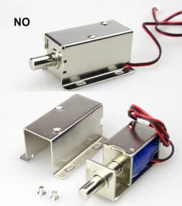 DC 12V Mini Electric Bolt Lock Fail Safe Stainless Steel Solenoid Electric Door Lock 2 Wires Lock Easy to Install