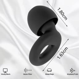 1set Quiet Silicone EarPlugs - Super Soft, Reusable Flexible Silicone for Sleep,Swim,Noise Sensitivity - 8 Ear Tips in XS/S/M/L
