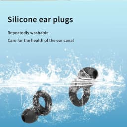 1set Quiet Silicone EarPlugs - Super Soft, Reusable Flexible Silicone for Sleep,Swim,Noise Sensitivity - 8 Ear Tips in XS/S/M/L
