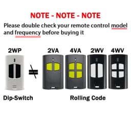 Beninca TO.GO VA 2VA 4VA Gate Remote Control 433.92MHz Rolling Code BENINCA TO.GO WV 2WV 4WV Garage Door Remote Control