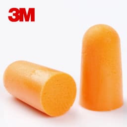 3M Earplugs 1100 1110 Pack of 2 Foam Ear Protection Noise Resisitant No Tearing Anti Dirt Good Resilience Work Study Rest Sleep