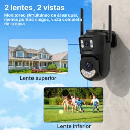 External Wifi PTZ Camera Dual Lens 2.4Ghz&5Ghz WiFi Outdoor IP Camera Auto Tracking Security Protection CCTV Surveillance ICsee