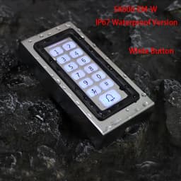 RFID Metal Access Control EM Card Reader Keypad 2000 User 125KHz Card Reader Keypad Key Fobs Standalone Door Access Controller