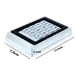 RFID Metal Access Control EM Card Reader Keypad 2000 User 125KHz Card Reader Keypad Key Fobs Standalone Door Access Controller