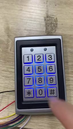 RFID Metal Access Control EM Card Reader Keypad 2000 User 125KHz Card Reader Keypad Key Fobs Standalone Door Access Controller