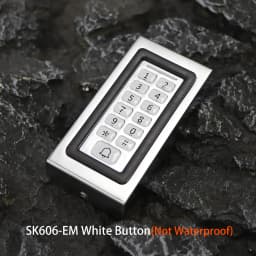 RFID Metal Access Control EM Card Reader Keypad 2000 User 125KHz Card Reader Keypad Key Fobs Standalone Door Access Controller