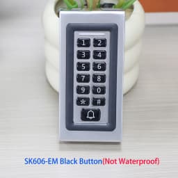 RFID Metal Access Control EM Card Reader Keypad 2000 User 125KHz Card Reader Keypad Key Fobs Standalone Door Access Controller
