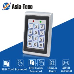 RFID Metal Access Control EM Card Reader Keypad 2000 User 125KHz Card Reader Keypad Key Fobs Standalone Door Access Controller