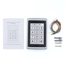 RFID Metal Access Control EM Card Reader Keypad 2000 User 125KHz Card Reader Keypad Key Fobs Standalone Door Access Controller