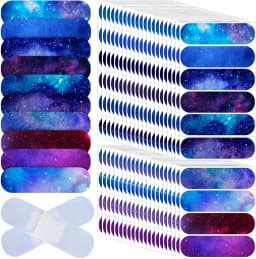 10Pcs Aesthetic Starry Sky Color Cartoon Unicorn PE Band Aid Waterproof Breathable Elastic Kid Hemostatic Bandage Dressing Patch