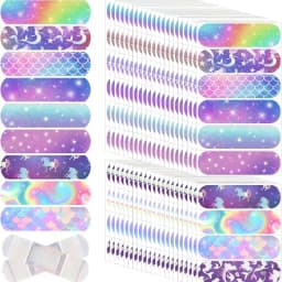 10Pcs Aesthetic Starry Sky Color Cartoon Unicorn PE Band Aid Waterproof Breathable Elastic Kid Hemostatic Bandage Dressing Patch