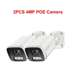 8MP 4K POE IP Camera Audio Outdoor H.265 Onvif Metal Bullet CCTV Home 4MP Color Night Vision Security Camera
