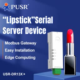 PUSR Serial RS485 RS232 to Ethernet Converter Din Rail Modbus RTU to TCP Gateway Support Edge Computing HTTP MQTT USR-DR132/134