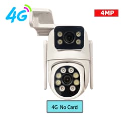 4MP WIFI IP Camera 3G 4G SIM Card PTZ 4MP Video Surveillance Cameras Outdoor Dual Lens ZOOM Alarm Color Night Camhipro App