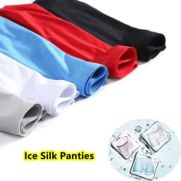 3pcs Ice Silk Men's Underwear Boxer Briefs For Men 3D Ultra Thin Comfortable Breathable QuickDrying Panties