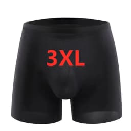 3pcs Ice Silk Men's Underwear Boxer Briefs For Men 3D Ultra Thin Comfortable Breathable QuickDrying Panties