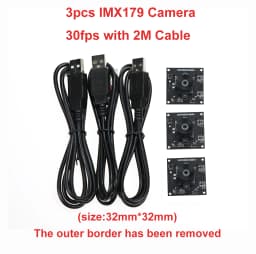 GXIVISION OV9732 30FPS 2M Cable 100 Degree USB Camera Module,3pcs OV2735/IMX179/OV2710 Compatible For Autodarts.io Scoring
