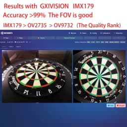 GXIVISION OV9732 30FPS 2M Cable 100 Degree USB Camera Module,3pcs OV2735/IMX179/OV2710 Compatible For Autodarts.io Scoring
