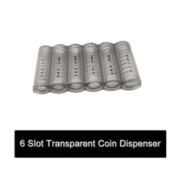 Black 8 Slots Euro Coin Dispenser Coin Holder Sorter Collector With Spring Waiter Cashier Driver Small Change Storage Safe Box