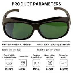 Welder's Anti Laser Glasses Anti Strong Light UV Arc Welding Argon Arc Welding Labor Protection Glasses Welding Glasses
