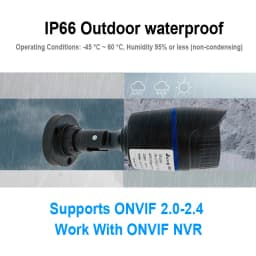 JIENUO 4K Poe Camera Outdoor Onvif Waterproof IP Security Night Vision Video Audio 4MP 5MP 8MP Bullet HD Home Cam Surveillance