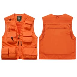 Hi Vis Workwear Safety Vest with Multi Pocket Emergency Rescue Volunteers Communication Safety Jacket Outdoor Work Clothing