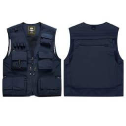 Hi Vis Workwear Safety Vest with Multi Pocket Emergency Rescue Volunteers Communication Safety Jacket Outdoor Work Clothing