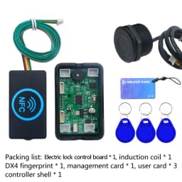 DC3V-15V fingerprint access control electric lock control board door lock electromagnetic lock motor IC card induction module