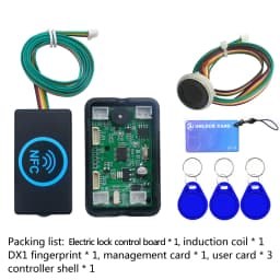 DC3V-15V fingerprint access control electric lock control board door lock electromagnetic lock motor IC card induction module