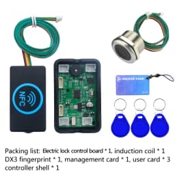 DC3V-15V fingerprint access control electric lock control board door lock electromagnetic lock motor IC card induction module