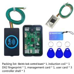 DC3V-15V fingerprint access control electric lock control board door lock electromagnetic lock motor IC card induction module