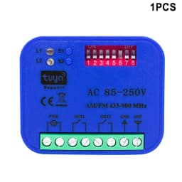 Tuya WIFI Garage RF Smart Receiver 300-900MHz 433.92 868mhz 2CH Universal Garage Door Gate Opener Controller For Alexa