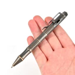 New Self-Defense Brass Tactical Pen High Quality Bolt Switch Ball Point Writing Pen For Outdoor Camp EDC Tool Gift Box