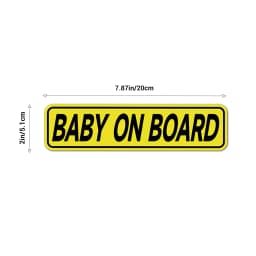 Baby On Board Magnetic Reflective Sticker for Car Safety Warning Reflector Tape Decal Car Accessories Exterior Reflector Sticker